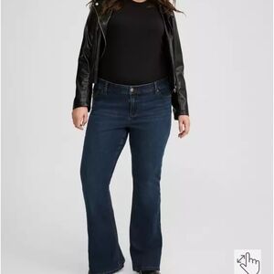 Torrid Dark Blue Flare Jeans